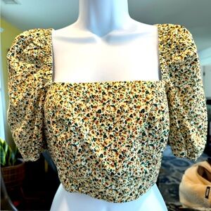 Zara size small cropped top NWT